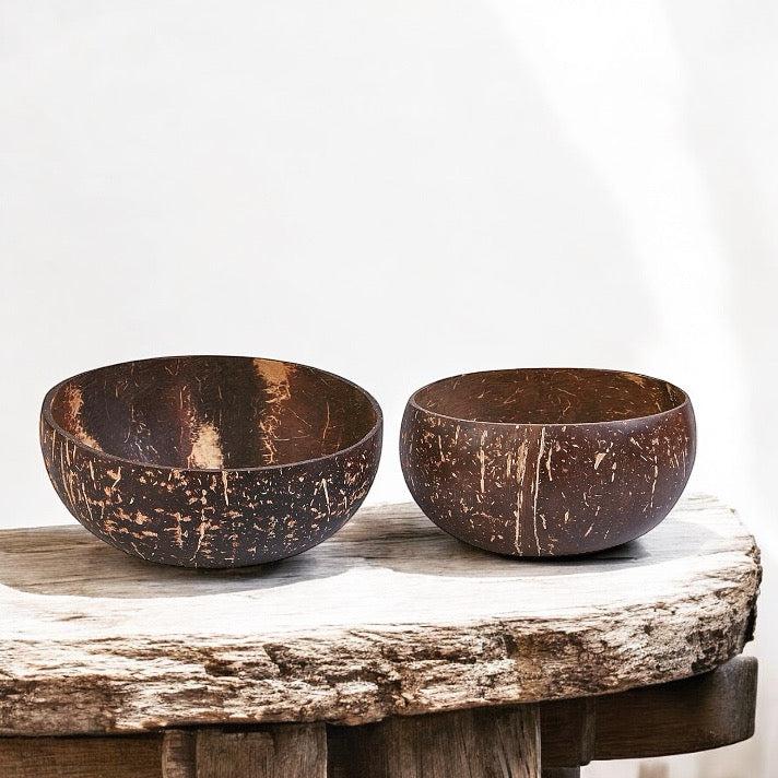 Coconut Bowl, Natural Textured Finish- 2 Sizes