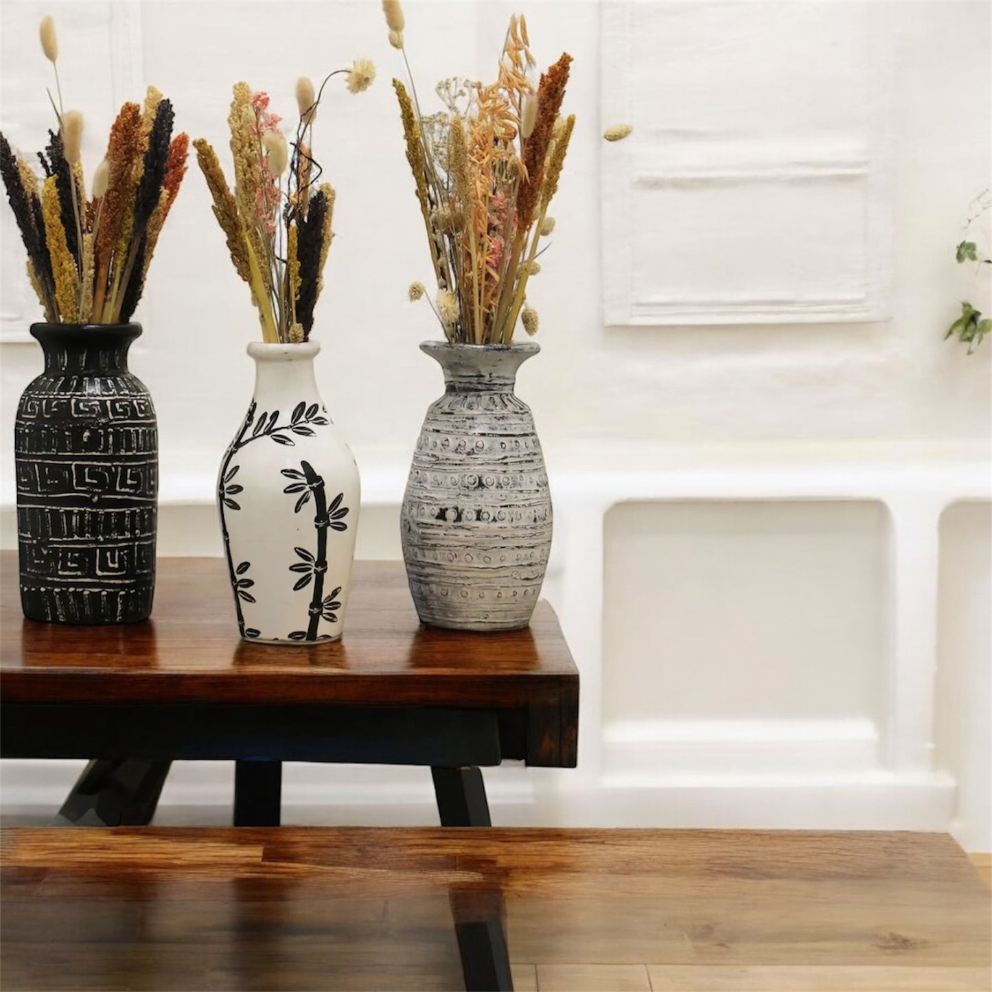 Greek Straight Vase - Chocolate